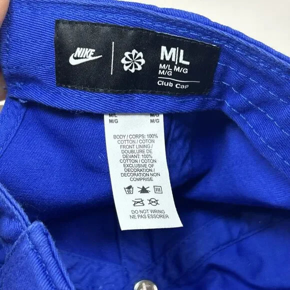 Nike Club Cap Hat Mens/Womens Sky Blue Adjustable M/L - Picture 4 of 7